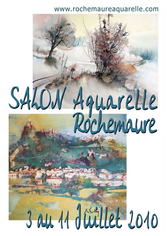 3ème biennale d'aquarelle de Rochemaure Ardèche