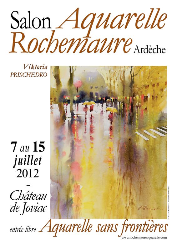 4ème biennale d'aquarelle de Rochemaure Ardèche