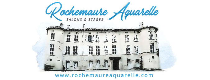 Rochemaure Aquarelle Salon Stages Logo 2018