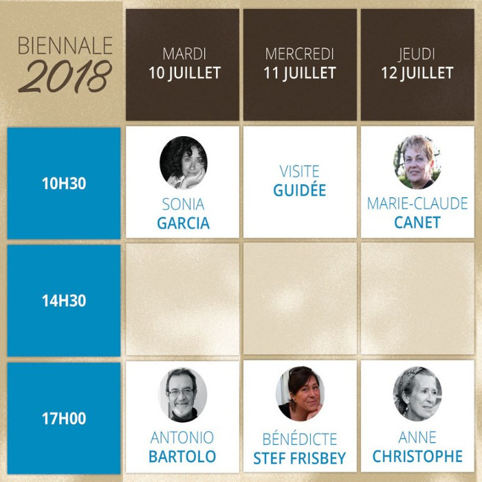 Rochemaure Aquarelle Biennale 2018 Planning des Démonstrations