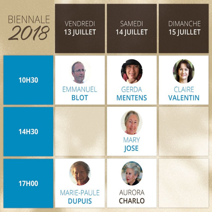 Rochemaure Aquarelle Biennale 2018 Planning des Démonstrations