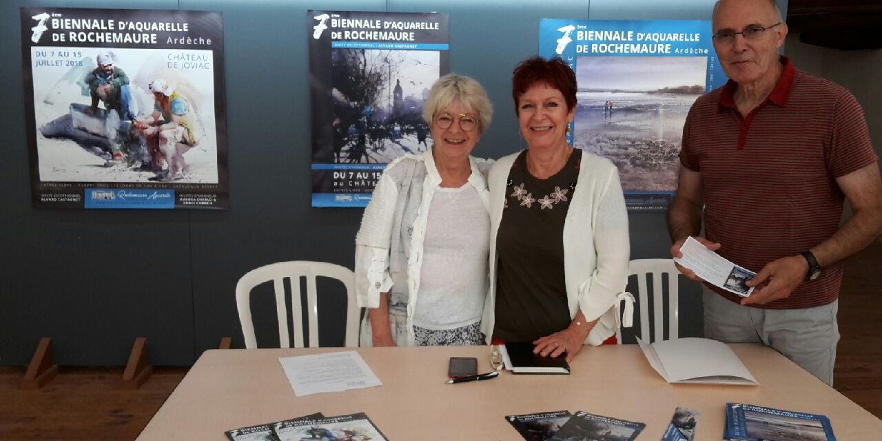 Rochemaure Aquarelle_Conférence de presse Biennale 2018 Conférence de presse Biennale 2018 Rochemaure Aquarelle Ardèche