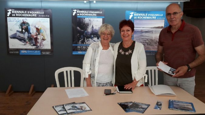 Conférence de presse Biennale 2018 Rochemaure Aquarelle Ardèche