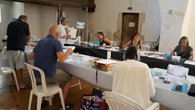 Rochemaure Aquarelle Salons et Stages Ardèche