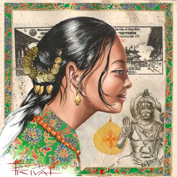 Sonia Privat painting