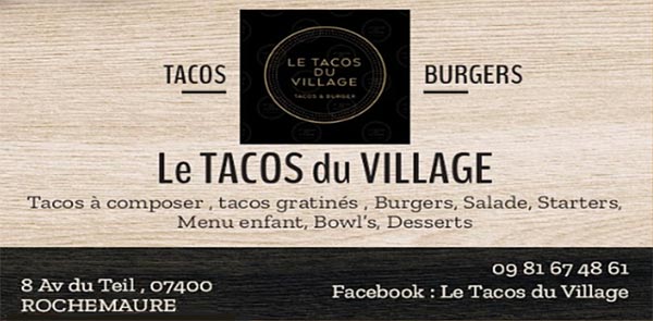 Le Tacos du Village Rochemaure